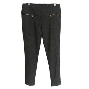 Les Chiffoniers Grey Broseye Wool Double Zip Pants Size 31